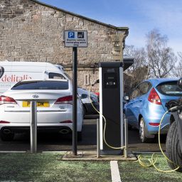 extensive free car parking plus electric charge points and ample provision for cyclists