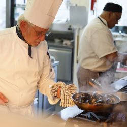 Chefs preparing food